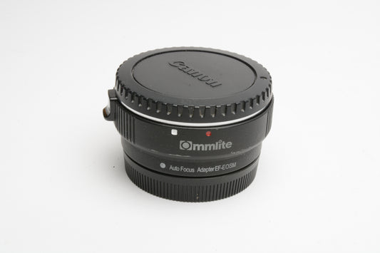 Commlite AF Adapter Canon EF to EOS M mount, caps, works great