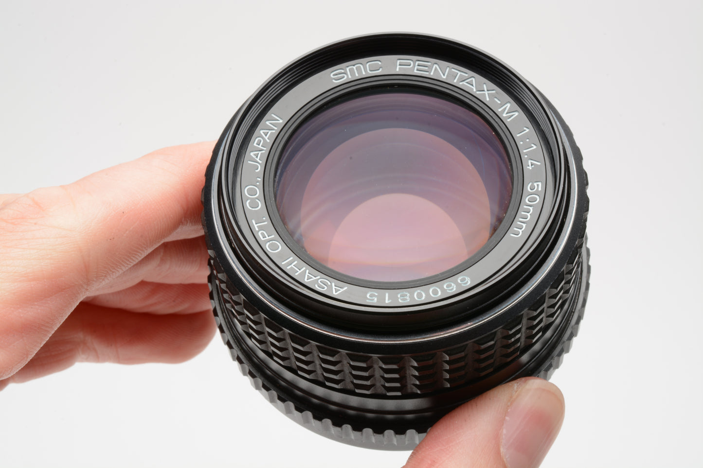 Pentax-M SMC 50mm F1.4 PK Mount prime lens, Mint- w/Caps