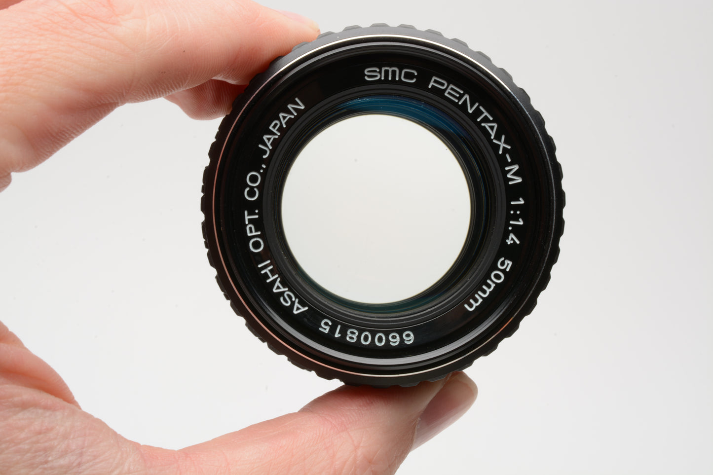 Pentax-M SMC 50mm F1.4 PK Mount prime lens, Mint- w/Caps