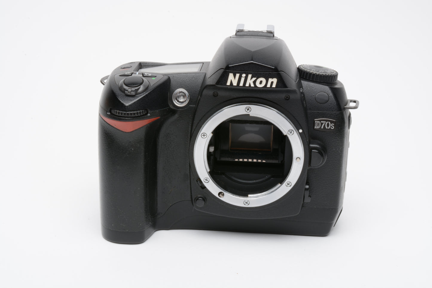 Nikon D70s DSLR body w/2 batts., charger, strap, 6493 Acts!