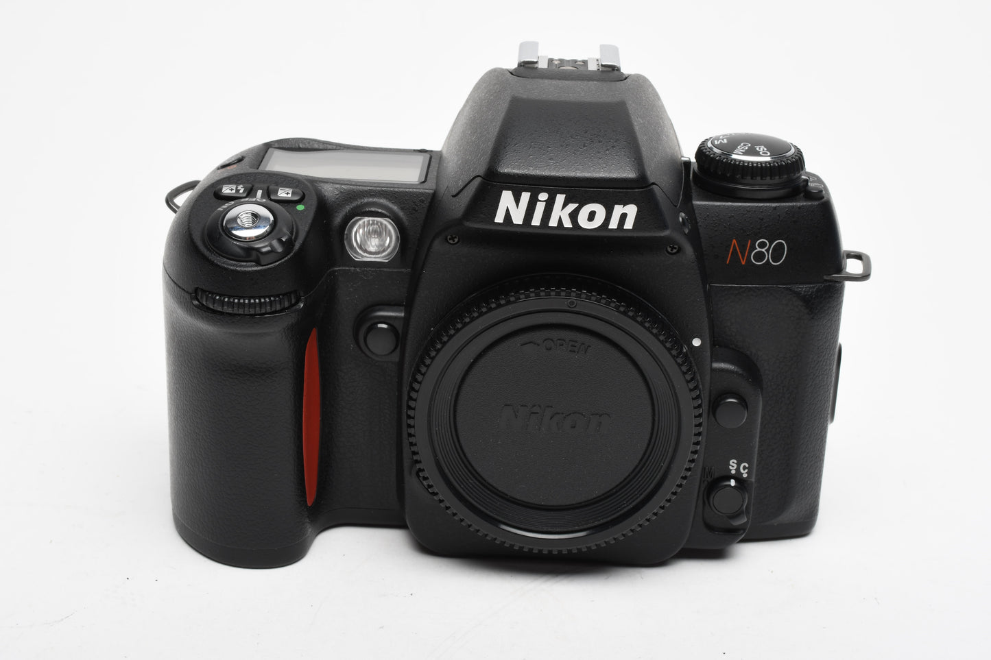 Nikon N80 35mm SLR body, tested, works great!  Clean grip
