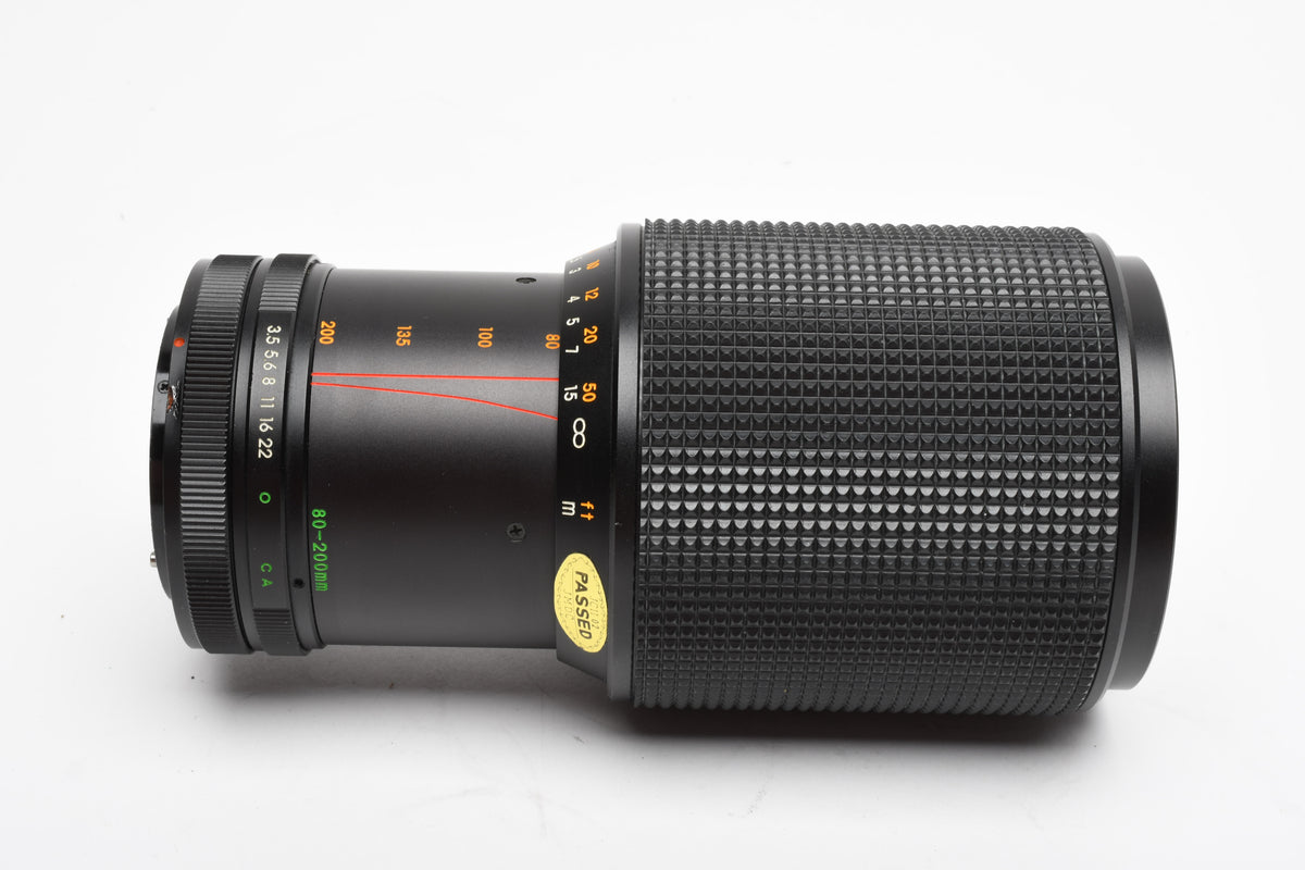 Zykkor 80-200mm f3.5 Telephoto zoom lens Canon FD Mount, UV, Tested