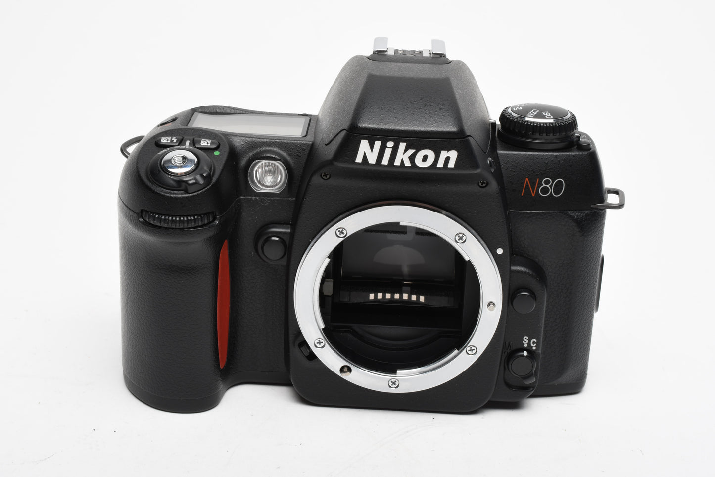Nikon N80 35mm SLR body, tested, works great!  Clean grip