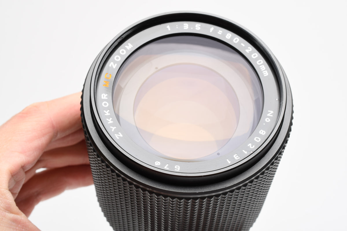 Zykkor 80-200mm f3.5 Telephoto zoom lens Canon FD Mount, UV, Tested