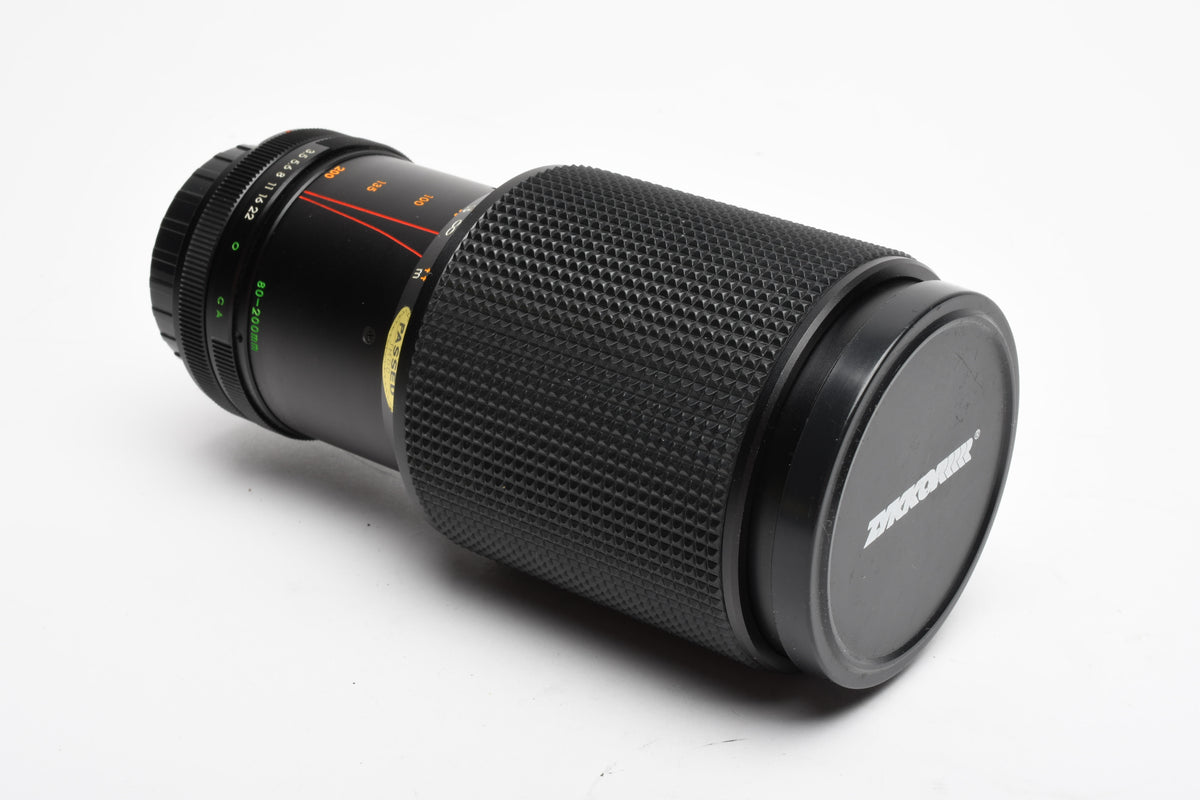 Zykkor 80-200mm f3.5 Telephoto zoom lens Canon FD Mount, UV, Tested