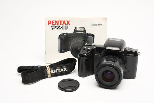 Pentax PZ-10 35mm SLR w/35-80mm zoom, Manual, Strap, Good!
