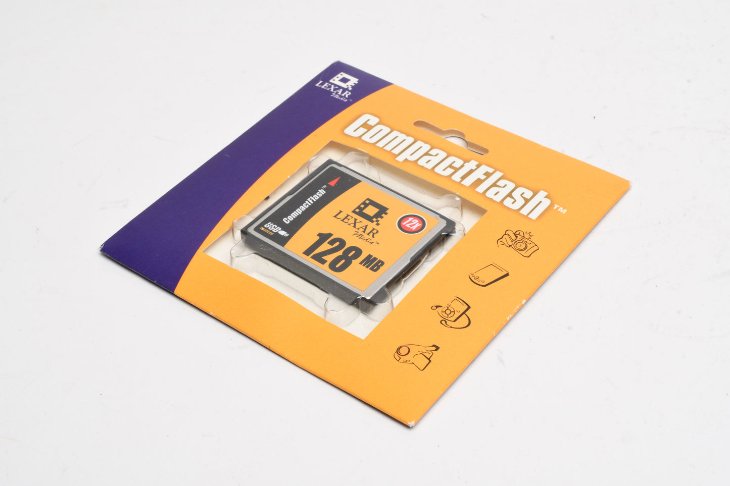 Lexar Media 128MB CF Compact Flash Memory Card, New