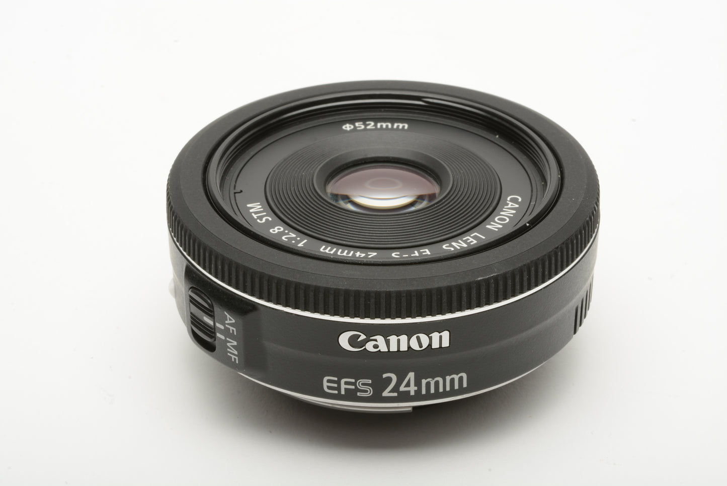 Canon 24mm f2.8 STM pancake lens, caps + Polarizing filter