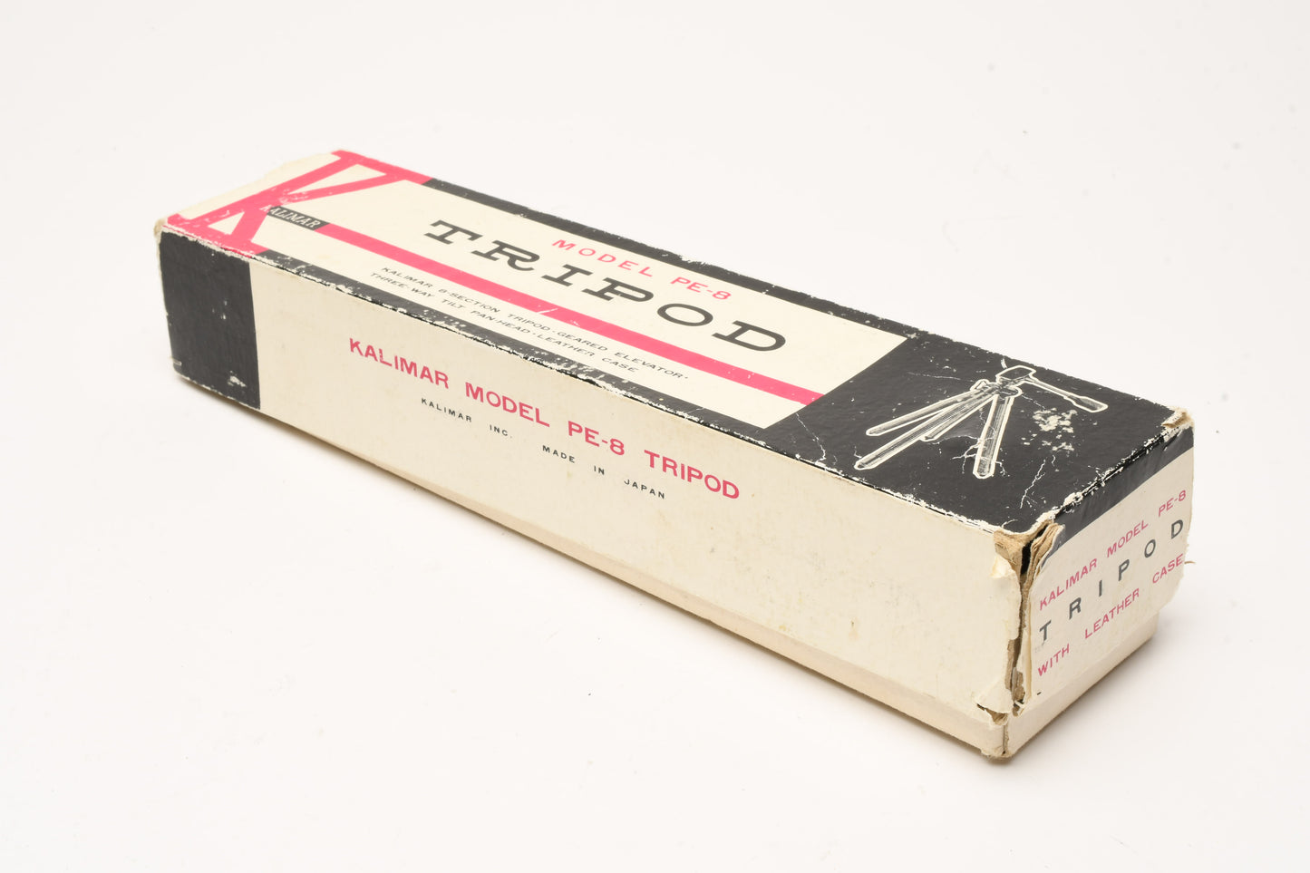 Kalimar PE-8 Vintage Aluminum tripod in case, Very nice