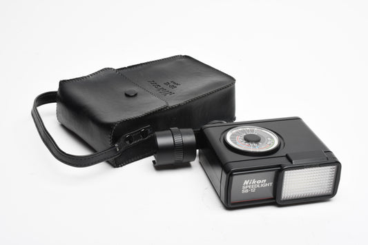 Nikon SB-12 Speedlight flash for Nikon F3 series cameras, Case+diffuser