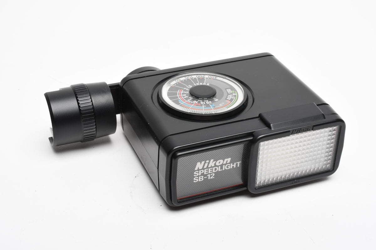 Nikon SB-12 Speedlight flash for Nikon F3 series cameras, Case+diffuser