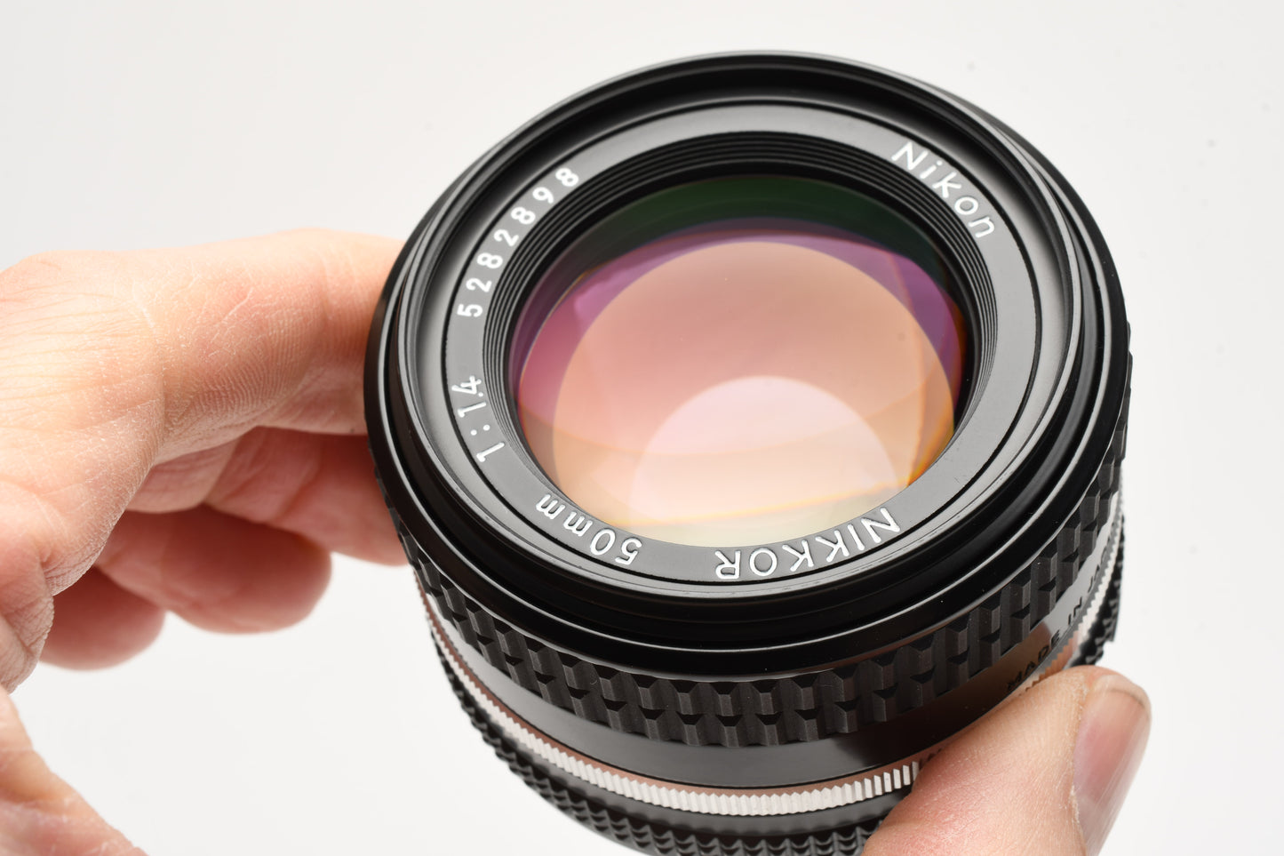 Nikon Nikkor 50mm f1.4 AI-S Prime lens, caps, L1Bc, sharp! Nice prime lens