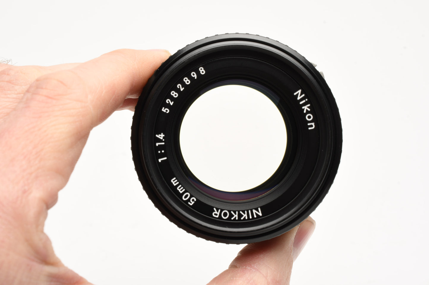 Nikon Nikkor 50mm f1.4 AI-S Prime lens, caps, L1Bc, sharp! Nice prime lens