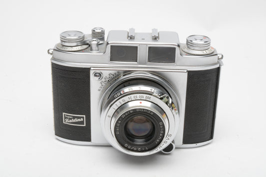 Balda Super Baldina w/Baldanar 50mm f2.8, Works, *Read, Vintage