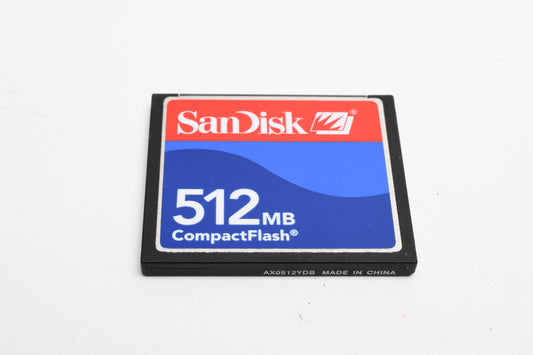 SanDisk 512 CF Compact Flash Card in Jewel Case, Formatted
