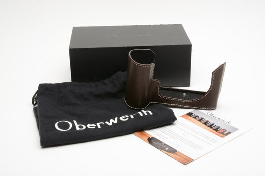 Oberwerth Leica SL2 Half Case (w/out flaps) Classic/Dark brown HC-CL-SL2-LD-506