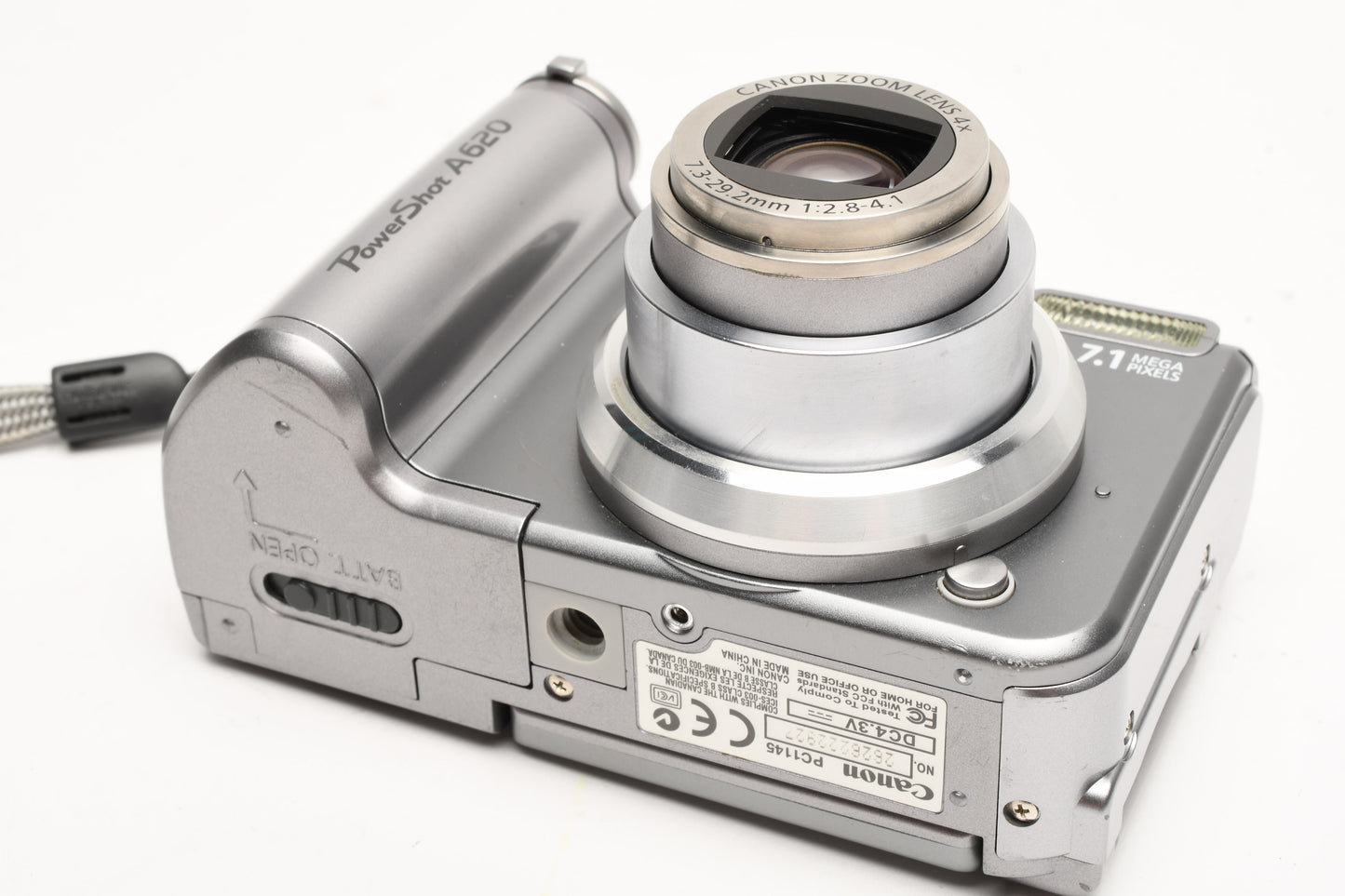 Canon PowerShot A620 7.1MP Digital Point&Shoot Camera, Manual, USB