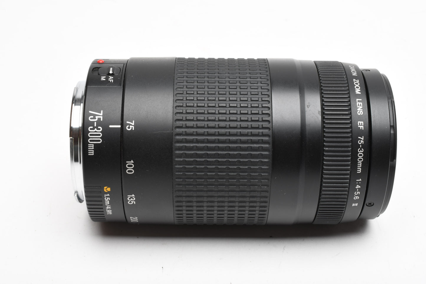 Canon EF 75-300mm f4-5.6 II Telephoto zoom, caps, tested, +UV Filter