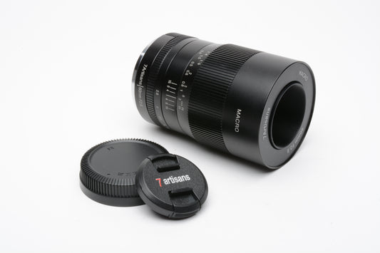 7Artisans 60mm f2.8 Macro Manual Focus Lens FX Mount For Fujifilm Cameras, Mint-