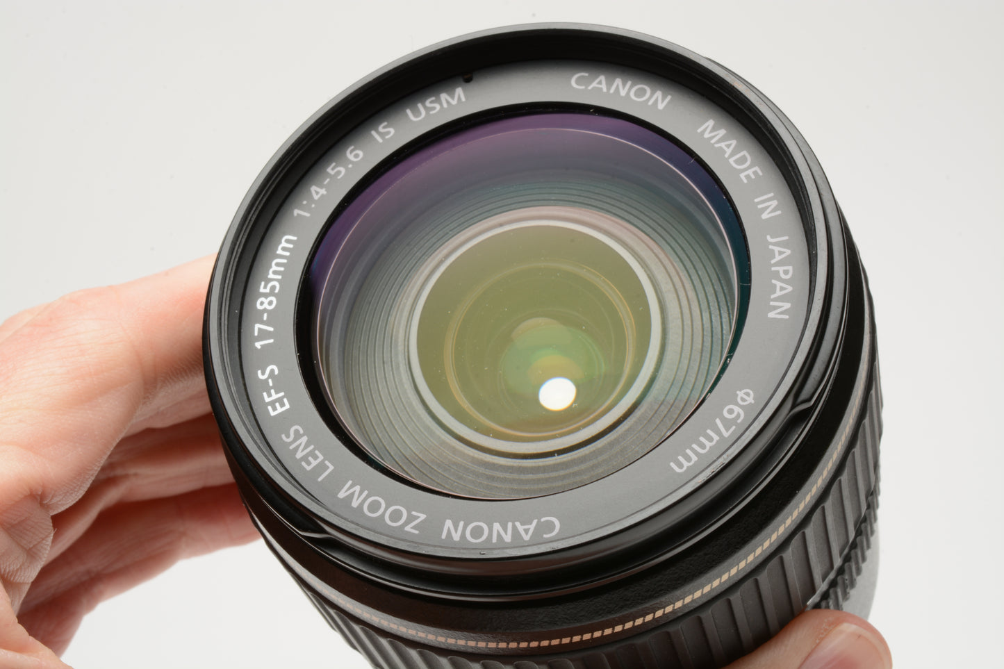 Canon EFS 17-85mm f4-5.6 IS USM zoom lens, caps, *Manual Focus Only!