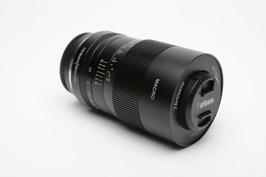 7Artisans 60mm f2.8 Macro Manual Focus Lens FX Mount For Fujifilm Cameras, Mint-