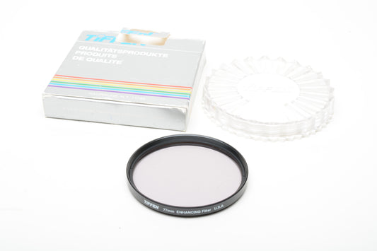 Tiffen 77mm Enhancing Filter in jewel case - very clean - Boxed