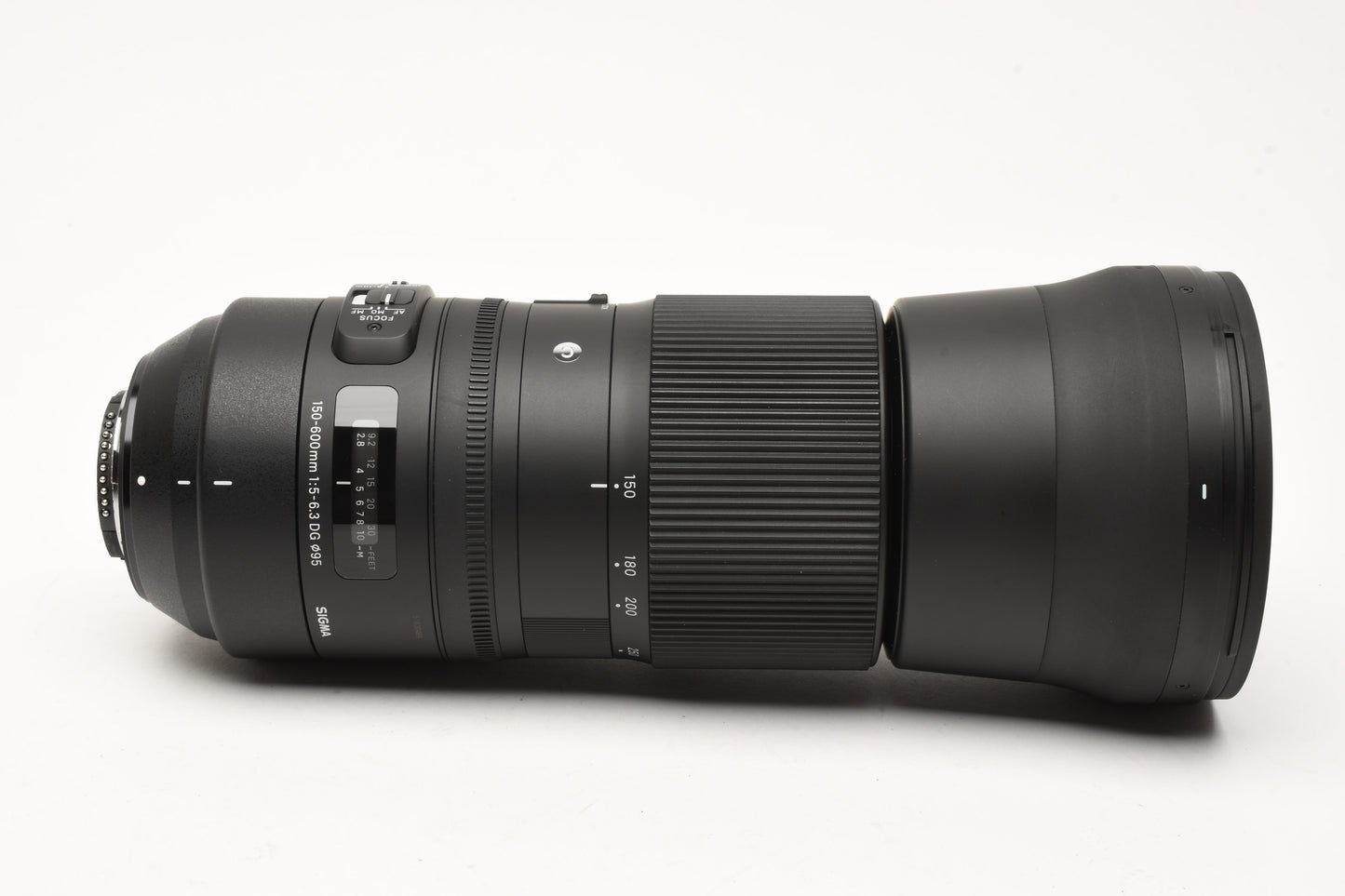 Sigma AF 150-600mm f5-6.3 DG OS HSM Contemporary lens for Nikon, Boxed, USA, Mint-