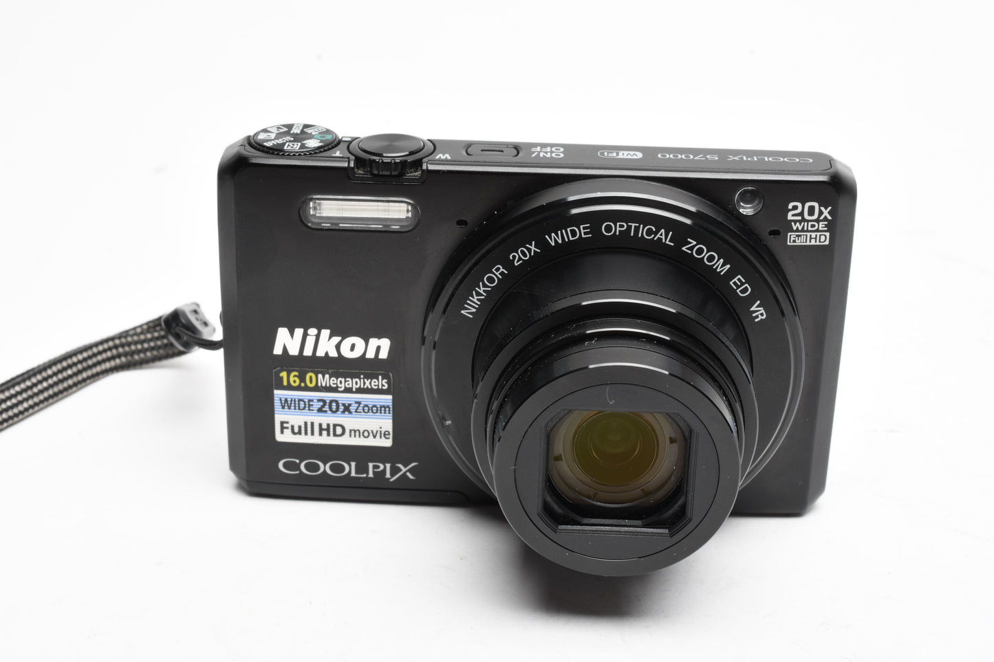 Nikon Coolpix S7000 16MP Digital Point & Shoot camera, batt, charger, Great!
