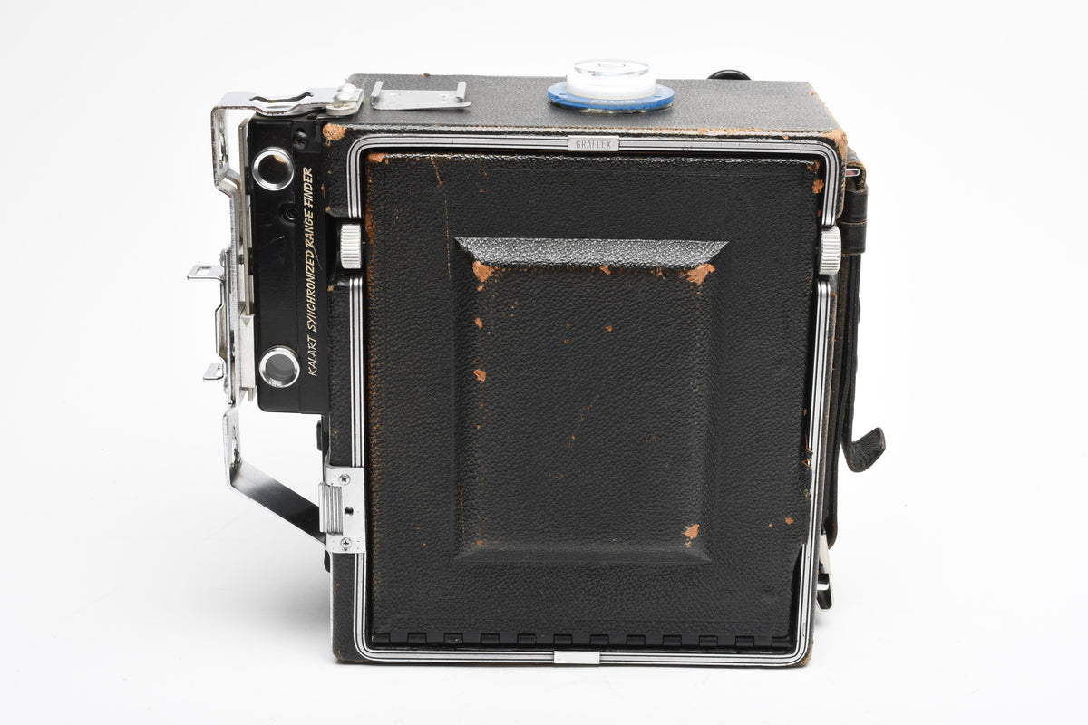 Graflex Speed Graphic 4x5 camera w/Lens board, Tested, Good!