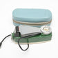 Popular green / white vintage flash reflector - very cool look, w/case