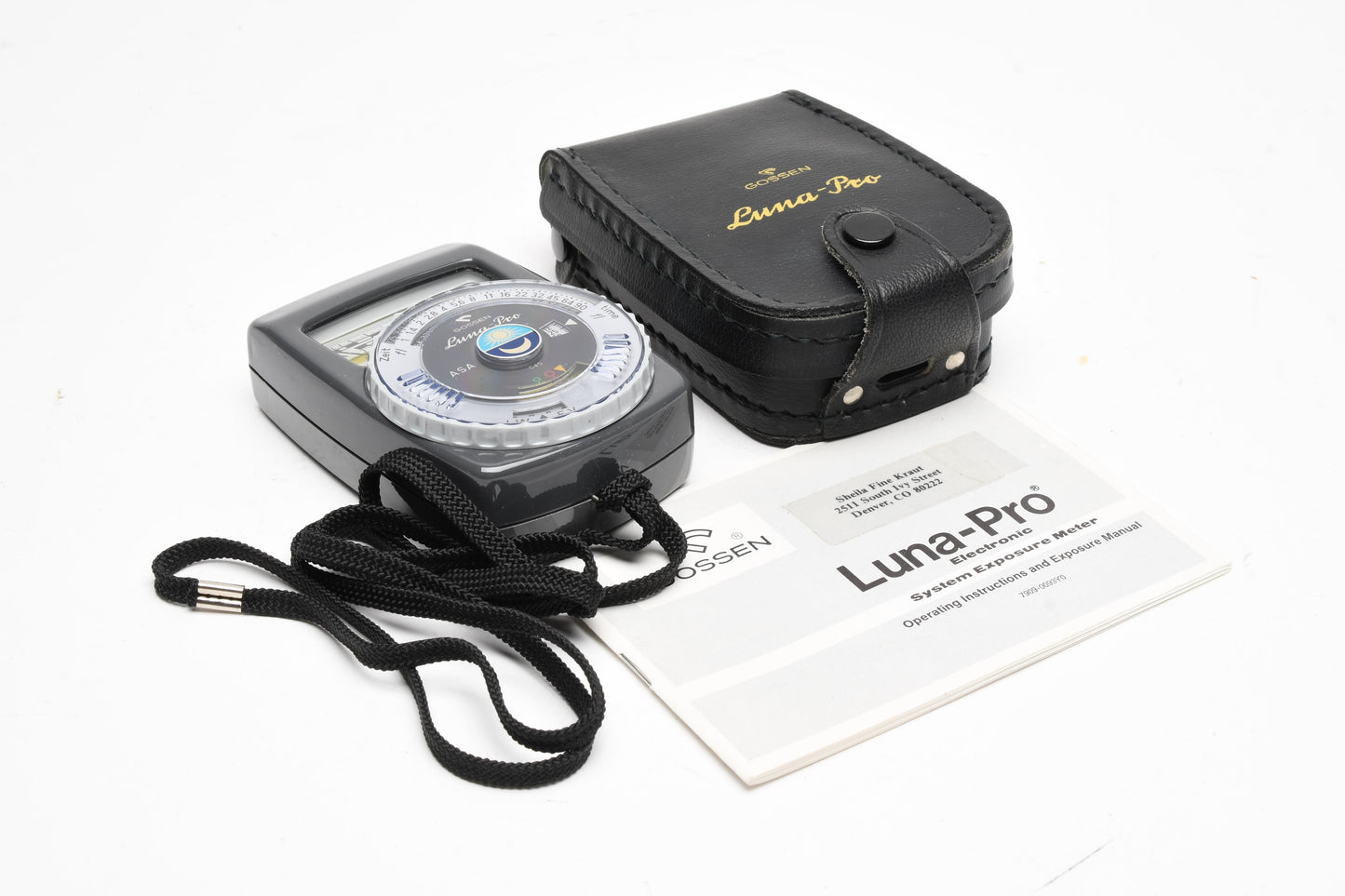 Gossen Luna Pro CDS Incident Light Meter in Case, Tested, Very Clean!