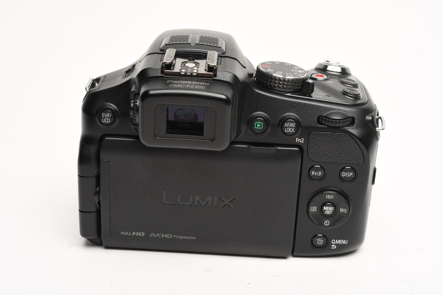 Panasonic DMC-FZ200 12.1MP Digital Point&Shoot w/batt+charger+case+hood+SD