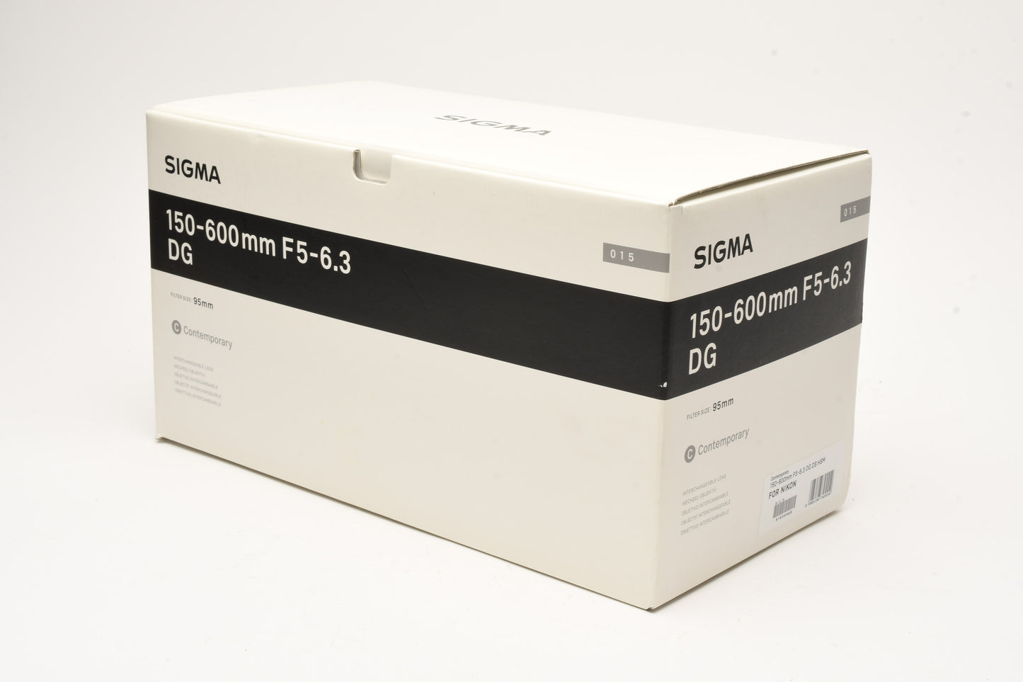 Sigma AF 150-600mm f5-6.3 DG OS HSM Contemporary lens for Nikon, Boxed, USA, Mint-