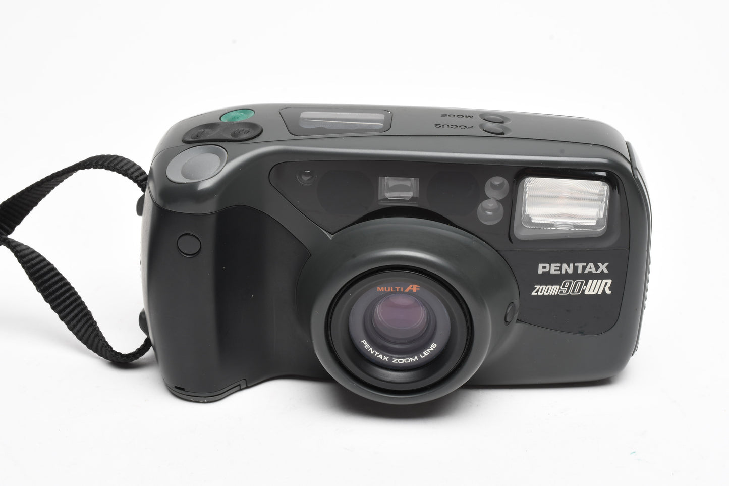Pentax Zoom 90WR 35mm Point&Shoot camera, strap, remote, tested, clean!
