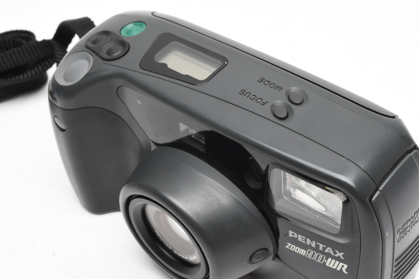 Pentax Zoom 90WR 35mm Point&Shoot camera, strap, remote, tested, clean!