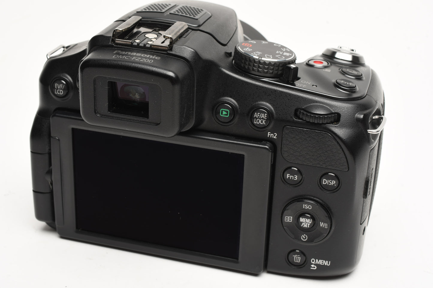 Panasonic DMC-FZ200 12.1MP Digital Point&Shoot w/batt+charger+case+hood+SD