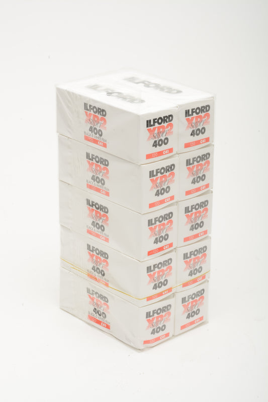 10X Ilford XP2 Super 400 120 Black & White Film, Expired 7/04, Refrigerated