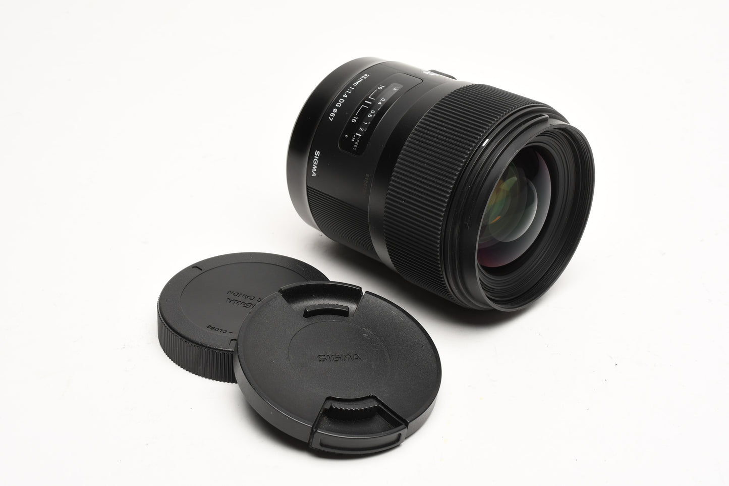 Sigma USA 35mm f1.4 DG Art lens, caps, sharp! Canon EF Mount