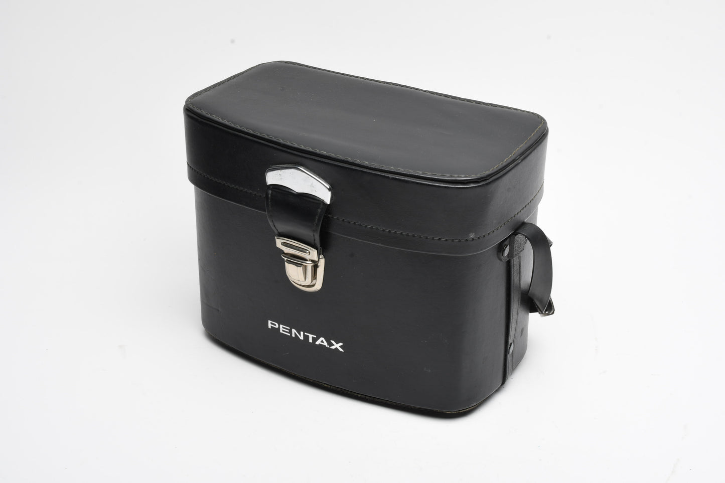 Pentax Vintage Hard Leather Case 10.5" x 5.5" x 8" Nice & Clean