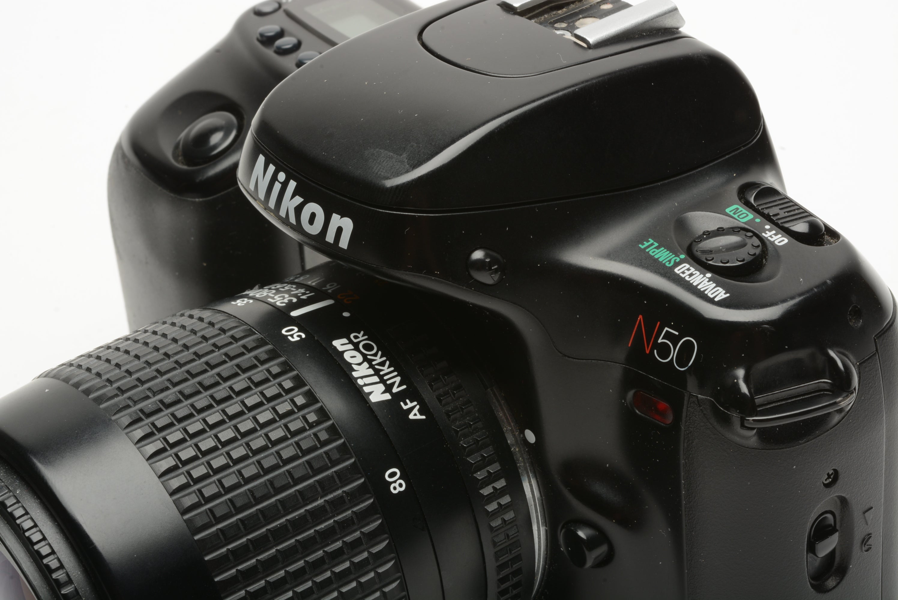 Nikon N50 QD 35mm SLR w/AF 35-80mm f4-5.6D zoom, cap, case, strap