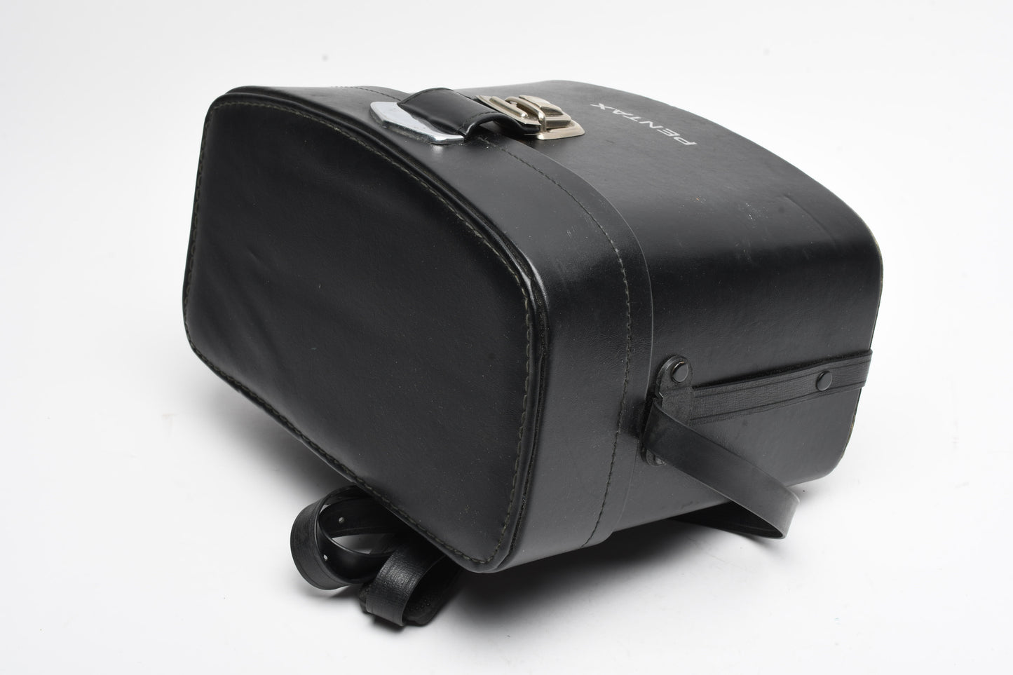 Pentax Vintage Hard Leather Case 10.5" x 5.5" x 8" Nice & Clean