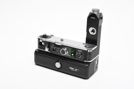 Nikon MD-2 Motor Drive w/MB-1 Battery Chamber, Mint-, Great!