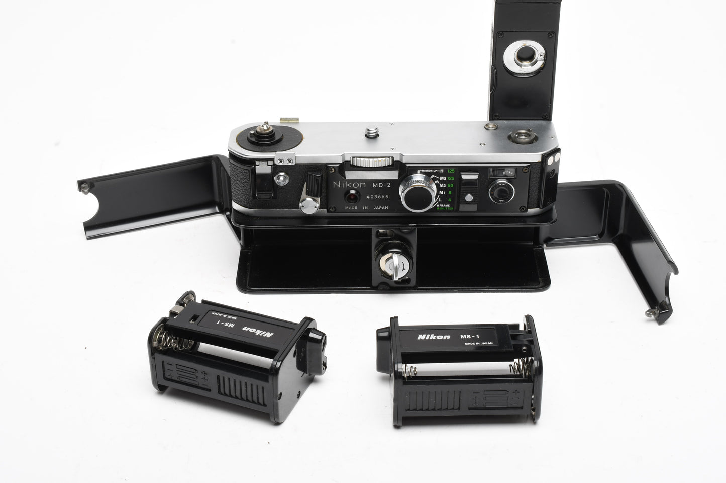 Nikon MD-2 Motor Drive w/MB-1 Battery Chamber, Mint-, Great!
