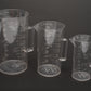 Set of 3 Rubber Queen Plastic Beaker set 8, 16, 32oz