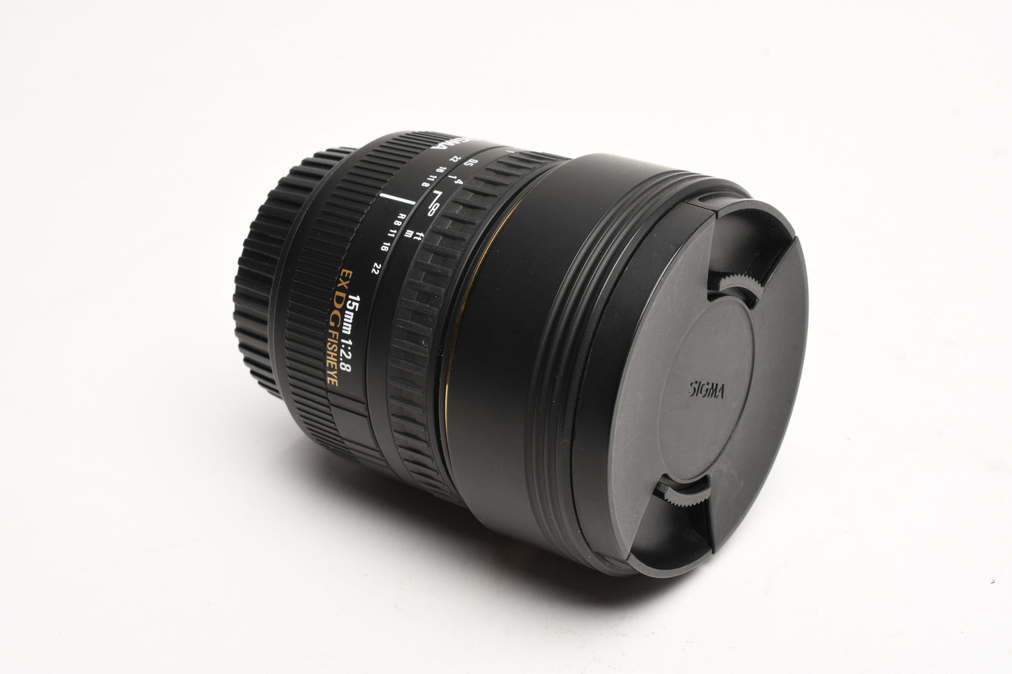 Sigma 15mm f2.8 EX DG Fisheye for Canon EF, Hood+Caps