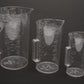 Set of 3 Rubber Queen Plastic Beaker set 8, 16, 32oz