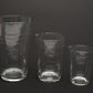 Set of 3 Glass Darkroom Beaker set 4, 8, 16oz