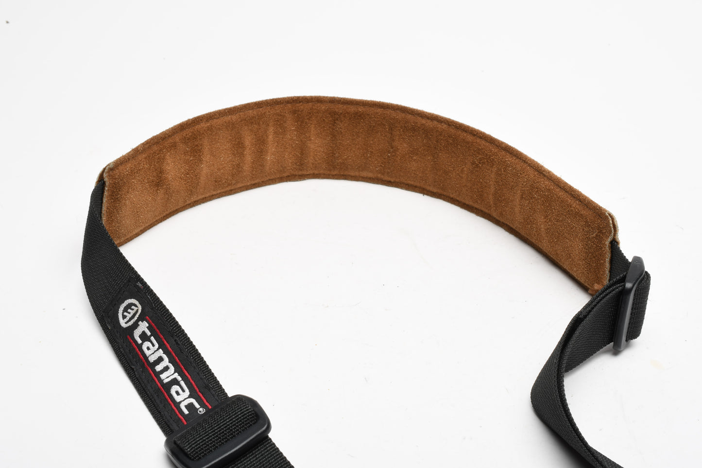 Tamrac N45 Tan leather foam padded quality camera strap, Good!