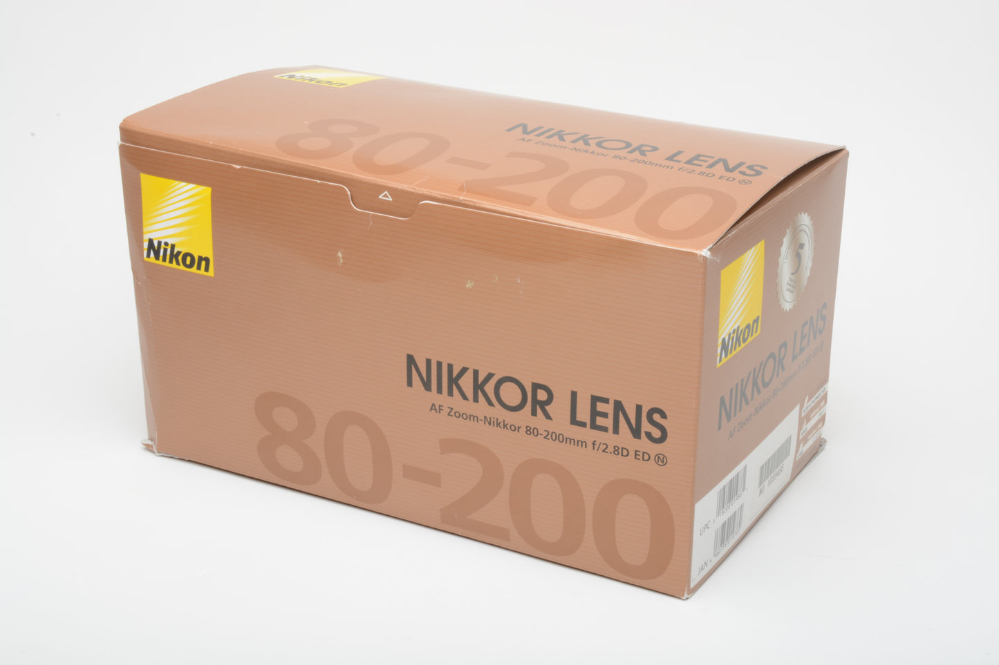 Nikon AF 80-200mm f2.8D ED zoom lens, case, caps, boxed, sharp!