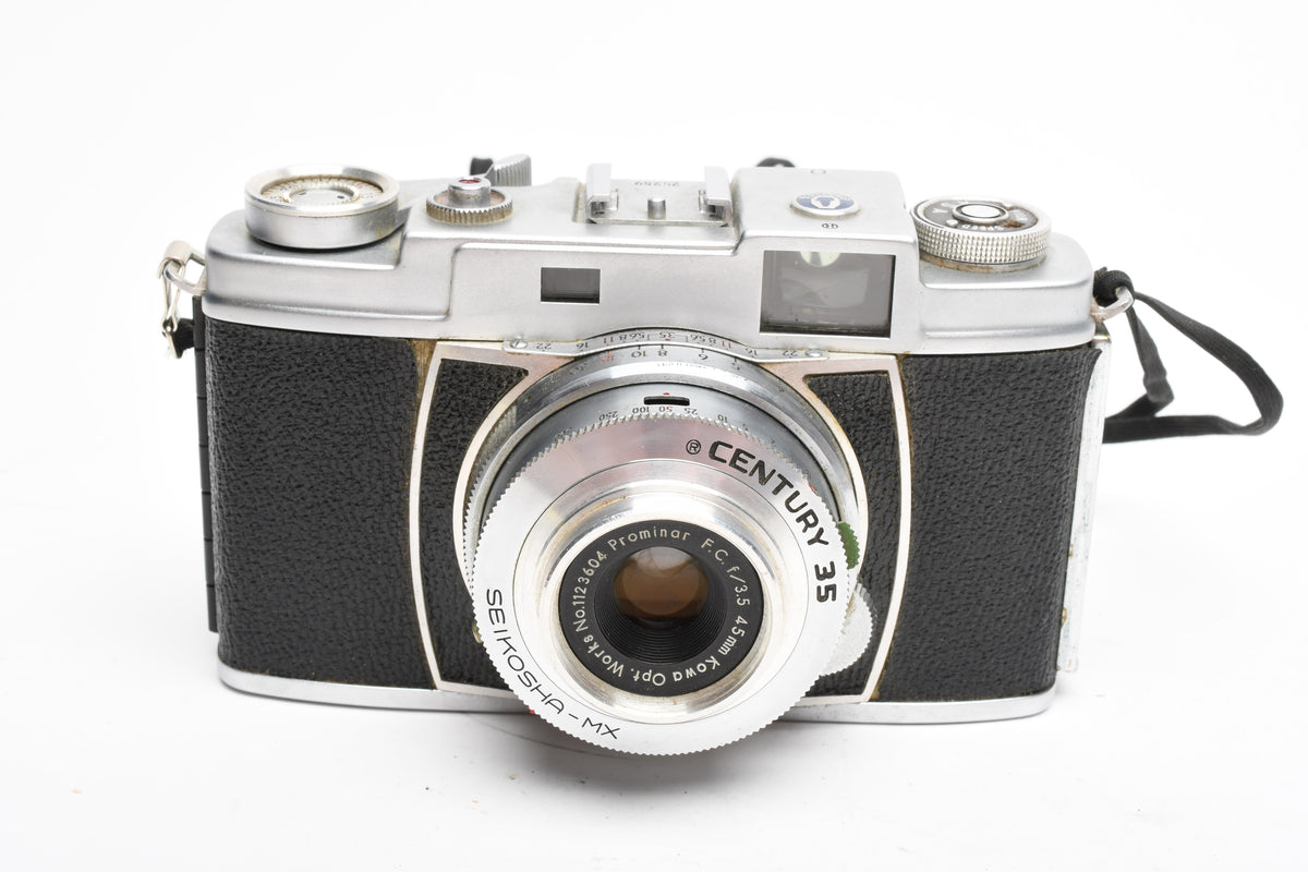 Graflex Century 35 w/Kowa Prominar F.C 45mm f3.5 lens, Case, Box, As Is, Vintage
